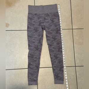 Gymshark Camo Nylon Leggings- Purple